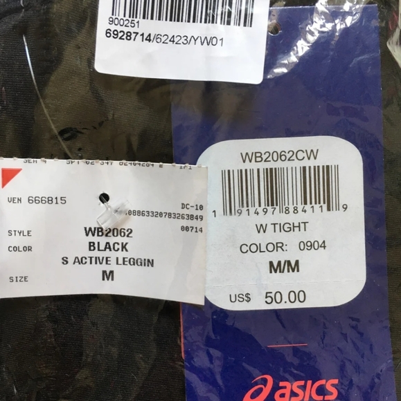Asics Leggins Size M black color - Picture 8 of 8